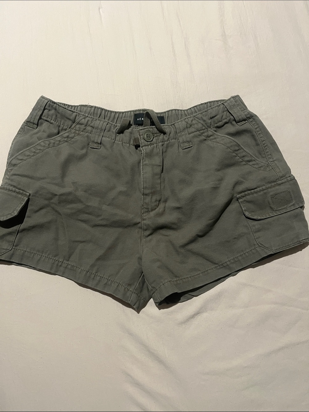 Aeropostale Olive Cargo Shorts for Women